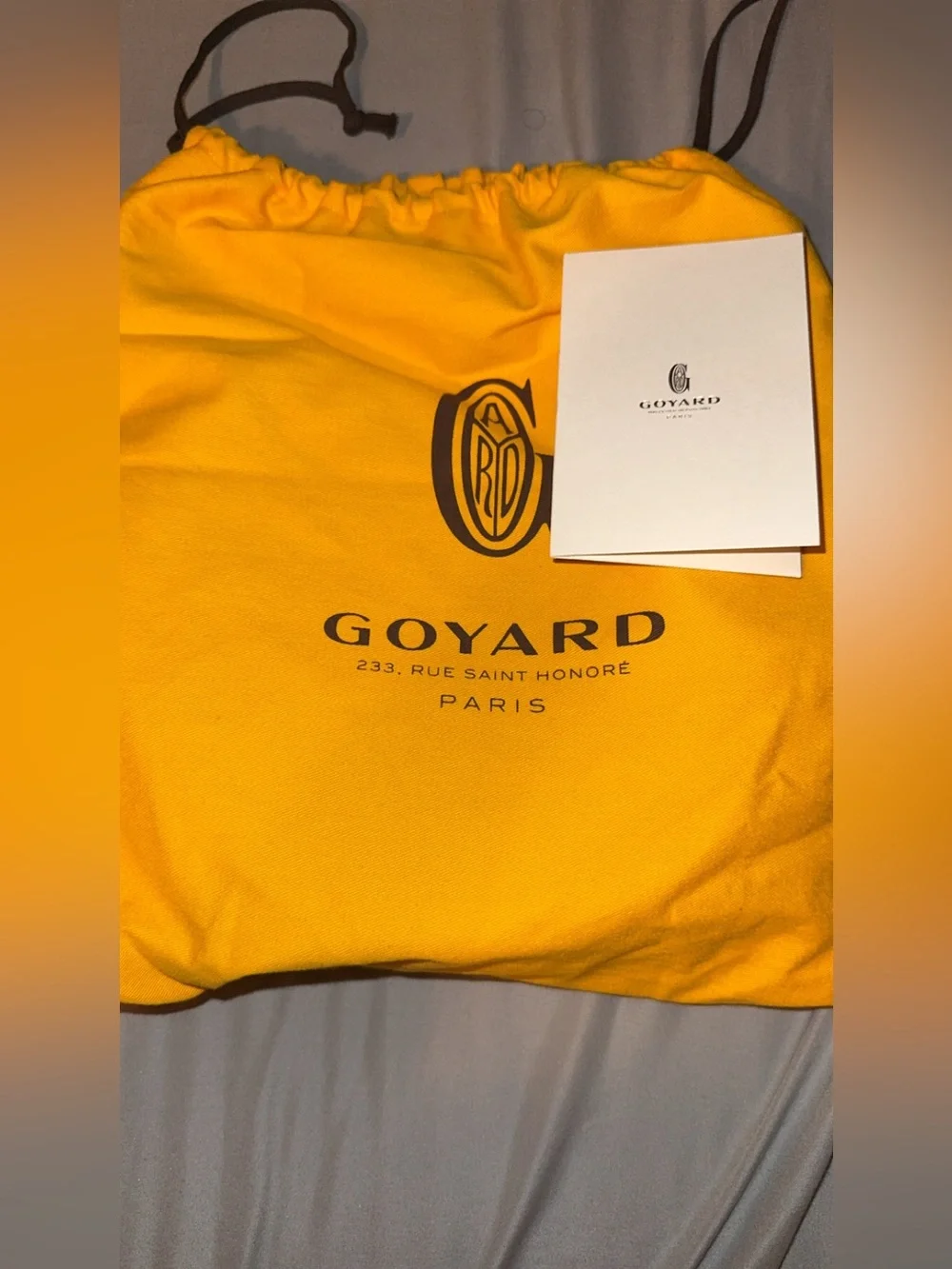 Goyard Black and Gray Crescent Crossbody Bag